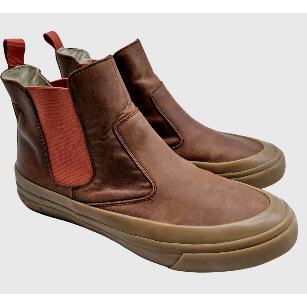 SeaVees Beyond & Back Elmwood Boots Mens Size 11 Brown Leather Chelsea Casual